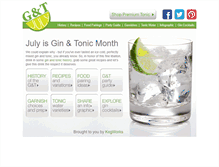 Tablet Screenshot of ginandtonicjuly.com